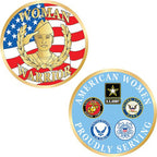 Challenge Coin - Woman Warrior (1-3/4")