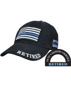 Patriotic Cap - POLICE THIN BLUE LINE (RETIRED) Cap