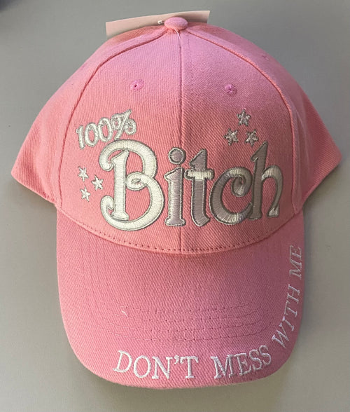 Patriotic 100 Percent B_t_h  Dont Mess With Me Pink Cap