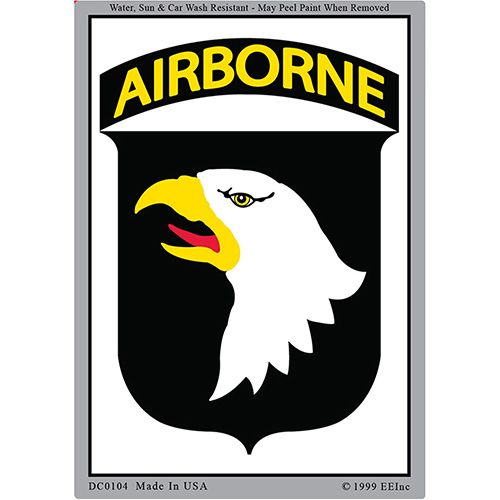 Sticker Army, 101ST Airborne (3"x4-1/4")