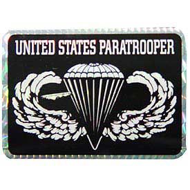 Sticker Army, Paratrooper (3"x4-1/4")