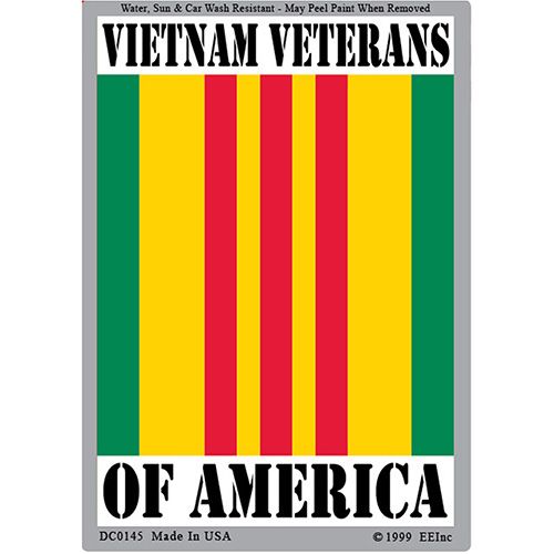 Sticker Vietnam Veterans of America Ribbon (3"x4-1/4")
