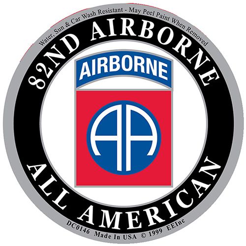 Sticker Army, 82nd Airborne (3-1/2")