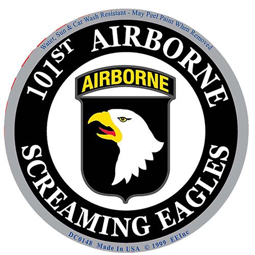 Sticker Army, 101st Airborne (3"x4-1/4")