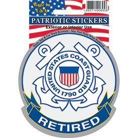 Sticker USCG Logo, Retired (3-1/2")