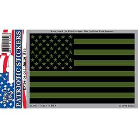 Sticker USA Flag (Subdued) (3"x4-1/4")