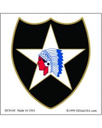 Sticker Army 2nd Infantry Division Clear Vinyl