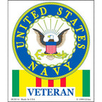 Sticker Navy Vietnam Veteran (3-1/2"x4-1/8")