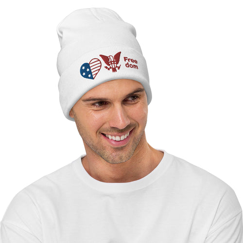 USSVet Freedom Embroidered Beanie Lovin' America Freedom Collection