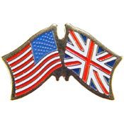 Pin USA/Great Britain Crossed Flags (1-1/8")