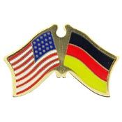 Pin USA/Germany Crossed Flags (1-1/8")