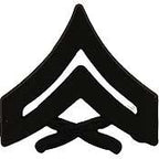 Pin USMC Rank E4 Corporal (Subdued) (7/8")