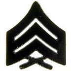 Pin USMC Rank E5 SGT (Subdued) (7/8")