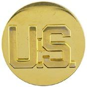 Pin Army Unlisted U.S. Letters (Gold) (1")