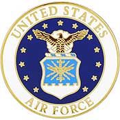 Pin USAF Emblem Seal (1")