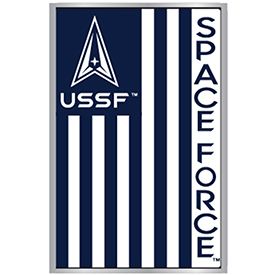 Pin USSF Space Force USA Flag (1-1/8")
