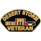 Pin Desert Storm Veteran (Kuwait (1-1/4")