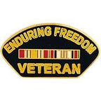 Pin Enduring Freedom Veteran (1-1/4")