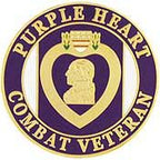 Pin Purple Heart Combat Veteran