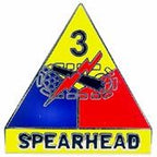 Pin Army 3rd Armored Division "Spearhead" (1")