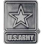 Pin Army LOGO (Pewter) (1")