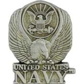 Pin Navy LOGO Eagle (Pewter) (1-1/8")