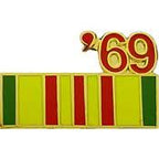 Pin Vietnam Service Ribbon '69 (7/8")