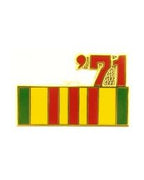 Pin Vietnam Service Ribbon '71 (7/8")