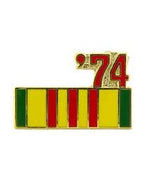 Pin Vietnam Service Ribbon '74 (7/8")