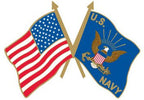 Pin Navy Flag USA/USN (1-1/8")