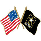 Pin Army USA/Army Crossed Flag (1-1/8")