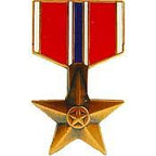 Pin Medal Bronze Star (1-3/16")