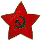 Pin Russia Star w/Cycle LOGO (1")