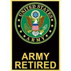 Pin Army Symbol Retired (1-1/8")