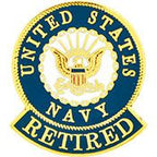 Pin Navy Retired (1")