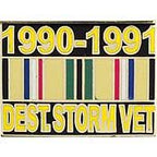 Pin Desert Storm Veteran '90-'91 (1")