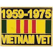 Pin Vietnam Veteran 59-75  (1")