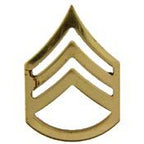 Pin Army Rank E6 SSG (Gold) (1")