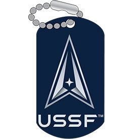 Pin USSF Space Force Dog Tag (1-1/4")