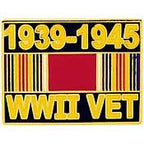 Pin Word War II Veteran '39-'45 (1")