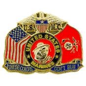 Pin USMC Devil Dog These Colors Don't Run (1-1/8")