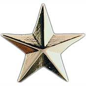 Pin Army Brigadier General BG Star (Silver) (11/16")