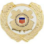 Pin USCG LOGO Wreath (1-1/8")