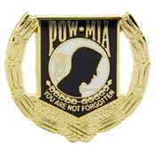 Pin POW*MIA Wreath (1-1/8")