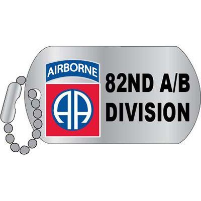 Pin Army 82nd Airborne Division Dog Tag (1-1/4")