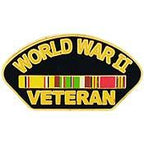 Pin Word War II Veteran (1-1/4")