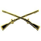 Pin Army Infantry Crossed Rifles (1") Hat Pin