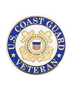 Pin USCG LOGO Veteran (1-1/8")