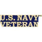 Pin Navy U.S. Navy Veteran Letters (1-3/4")