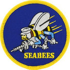 Patch USN, Seabees, Gold (3-1/16")